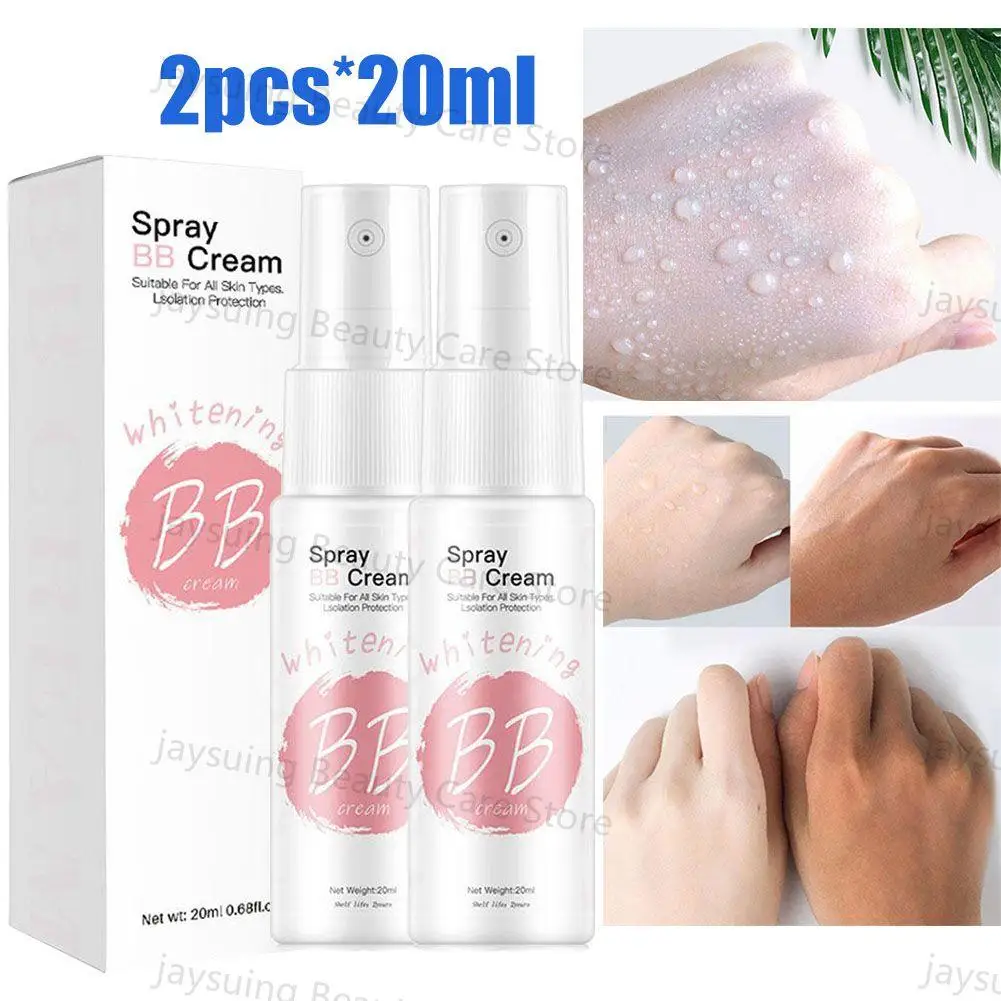 2Pcs*20ml Moisturizing Base Spray BB Cream Concealer Face Beauty Skin Care Foundation Makeup Korean Cosmetics
2Pcs*20ml Moisturizing Base Spray BB Cream Concealer Face Beauty Skin Care Foundation Makeup Korean Cosmetics