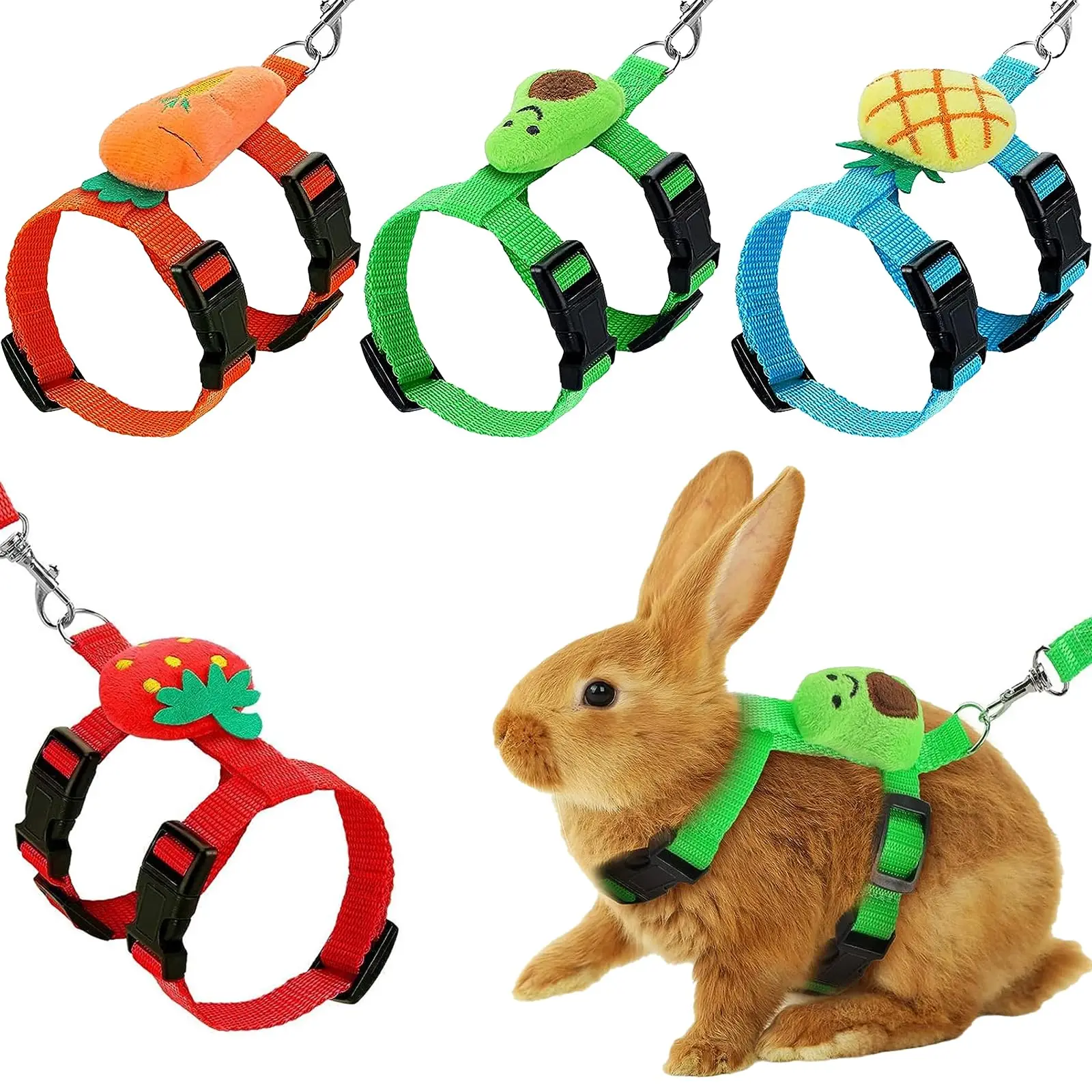 4 Sets Adjustable Bunny Rabbit Harness and Leash Set Small Pet Cute Vest Harness Leash Ferret Harness Guinea Pig Harness Ferret
4 Sets Adjustable Bunny Rabbit Harness and Leash Set Small Pet Cute Vest Harness Leash Ferret Harness Guinea Pig Harness Ferret