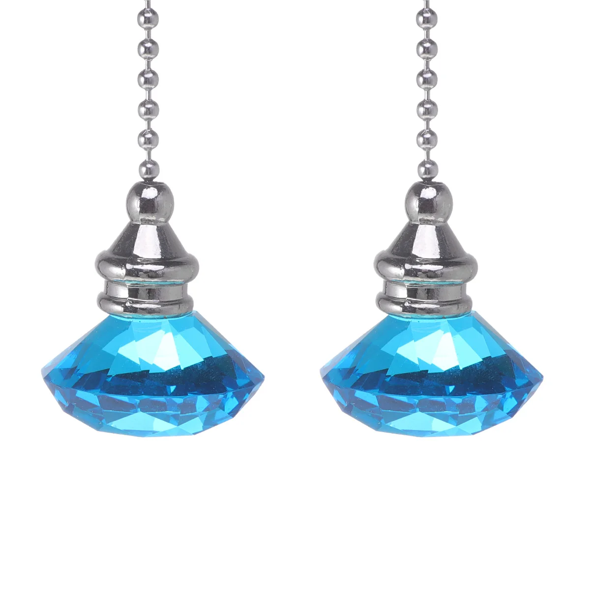 2Pcs Crystal Quartz Diamond Fan Pendant Unique Design Xmas Hanging Pendant Stylish House Decor Blue Stylish House Decor 
2Pcs Crystal Quartz Diamond Fan Pendant Unique Design Xmas Hanging Pendant Stylish House Decor Blue Stylish House Decor