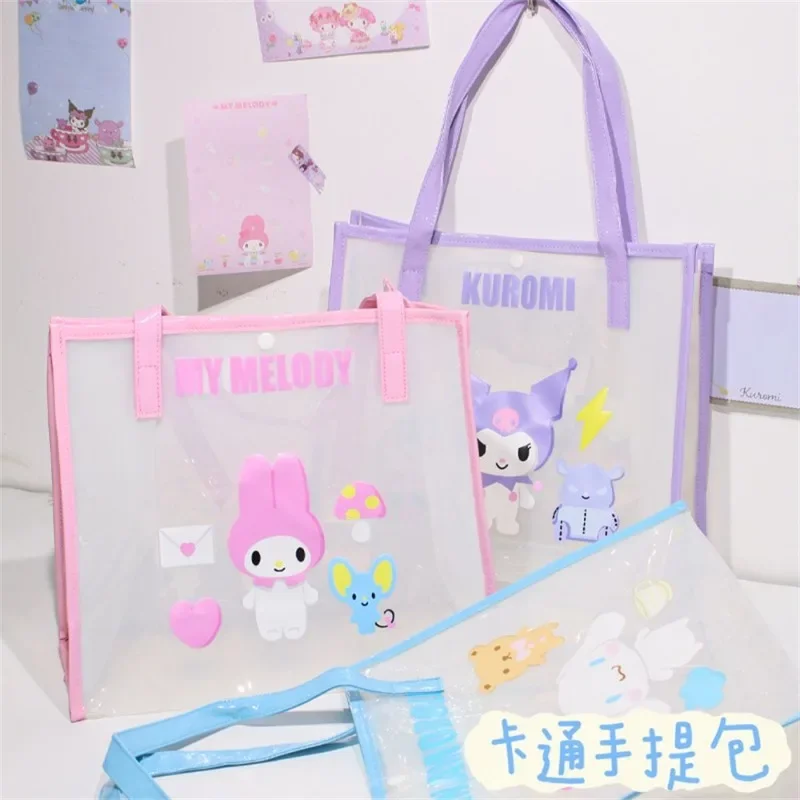 Transparent Sanrio anime cartoon innovative handbag Kawaii My Melody Cinnamoroll Kuromi high-looking large-capacity toiletry bag
Transparent Sanrio anime cartoon innovative handbag Kawaii My Melody Cinnamoroll Kuromi high-looking large-capacity toiletry bag