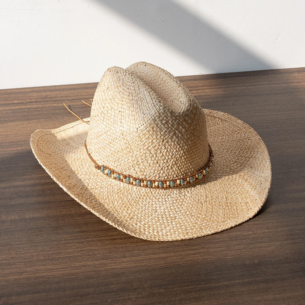 Summer New Fashion Casual Colorful Bead Chain Hand-Knitted Large-Brimmed Treasure Cowboy Hat Outdoor Beach Sun Protection Hat
Summer New Fashion Casual Colorful Bead Chain Hand-Knitted Large-Brimmed Treasure Cowboy Hat Outdoor Beach Sun Protection Hat