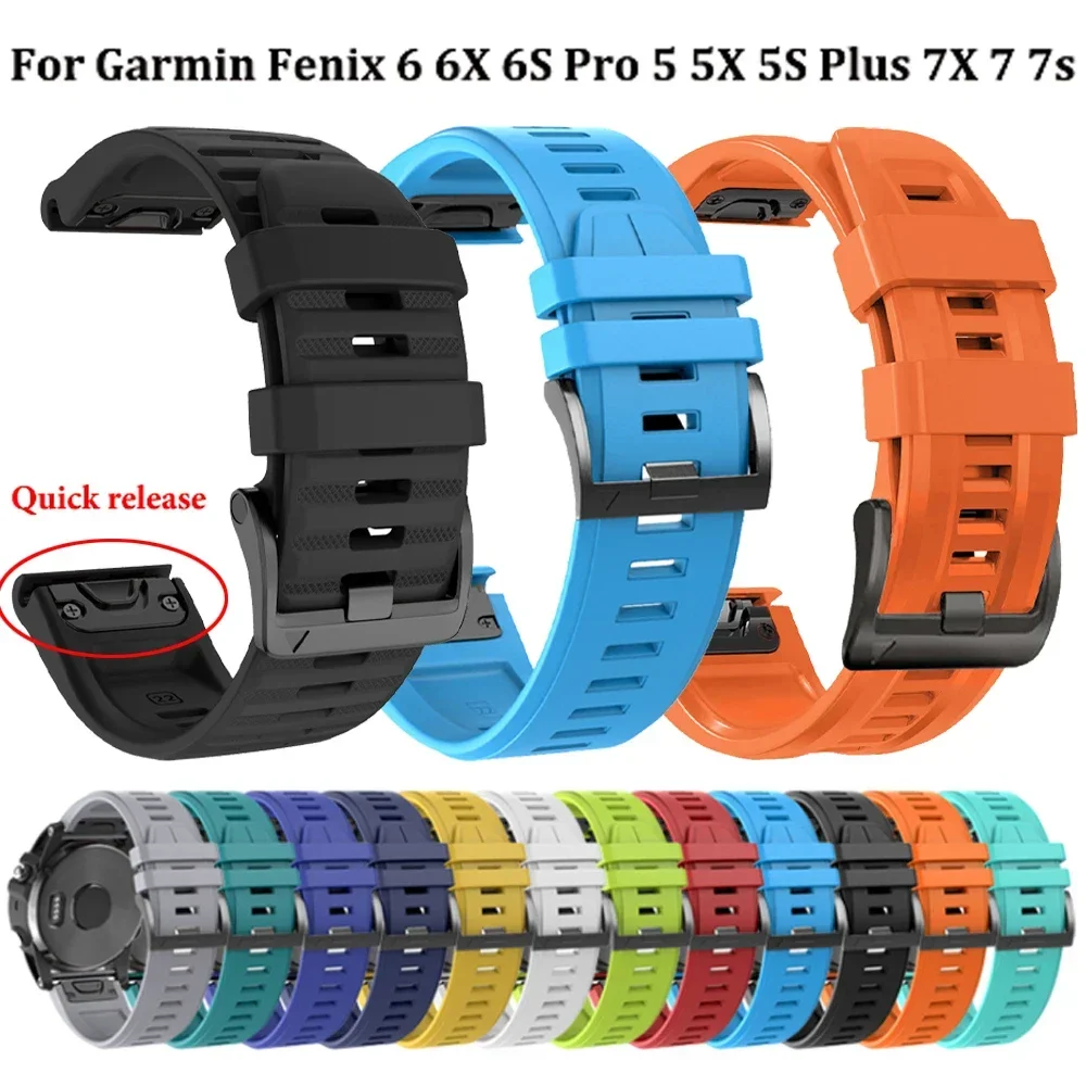 Оригинальный силиконовый ремешок для умных часов 22/26 мм для Garmin Fenix 6 6S 6X 7X 51 мм 7 Pro 5 5X 5S 3HR Forerunner 965 Быстросъемный ремешок
Оригинальный силиконовый ремешок для умных часов 22/26 мм для Garmin Fenix 6 6S 6X 7X 51 мм 7 Pro 5 5X 5S 3HR Forerunner 965 Быстросъемный ремешок