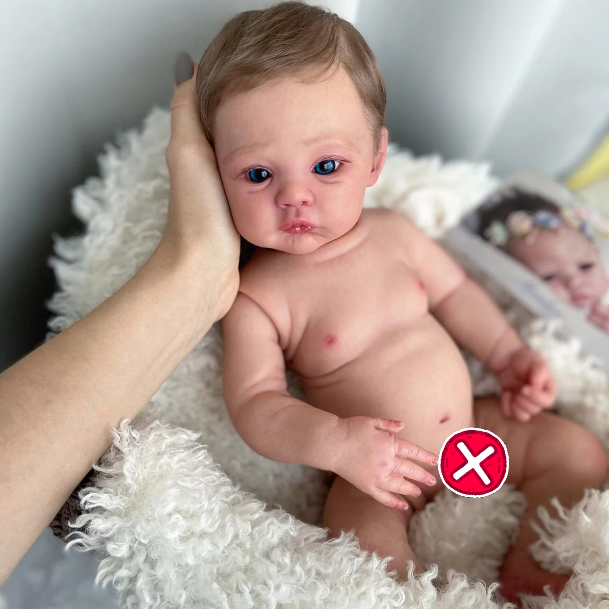 19" Girl Meadow Full Body Vinyl Bebe Reborn Dolls Handmade Painted Realistic Newborn Doll Toys For Children Muñecas Reborn
19" Girl Meadow Full Body Vinyl Bebe Reborn Dolls Handmade Painted Realistic Newborn Doll Toys For Children Muñecas Reborn