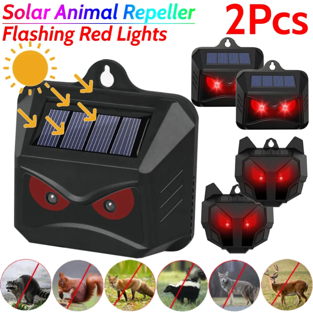 2Pcs Solar Animal Repellent Device IP44 Waterproof Wild Boar Rabbit Repeller Nighttime Deer Deterrent For Fox Raccoon Coyote
2Pcs Solar Animal Repellent Device IP44 Waterproof Wild Boar Rabbit Repeller Nighttime Deer Deterrent For Fox Raccoon Coyote