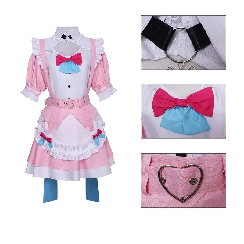 Sweet Lolita Yuuki Sakuna Maid Dresses Girls Anime Cosplay Costume Women Halloween Party Uniforme Performance Disguise Stage hf5
Sweet Lolita Yuuki Sakuna Maid Dresses Girls Anime Cosplay Costume Women Halloween Party Uniforme Performance Disguise Stage hf5