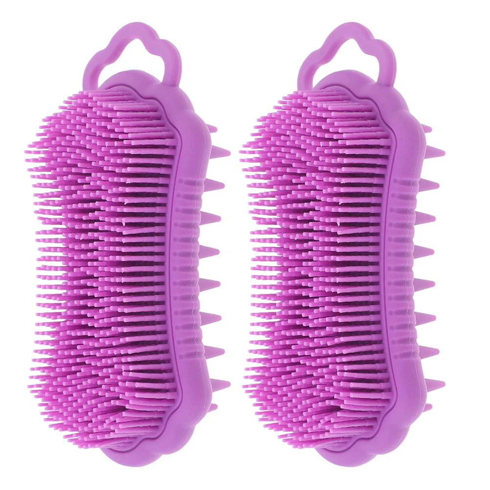 2 Pcs Silicone Scalp Scrubber Hair Brush for Shower Bath Cleaner Exfoliator Comb Tool Massage Grooming Brush
2 Pcs Silicone Scalp Scrubber Hair Brush for Shower Bath Cleaner Exfoliator Comb Tool Massage Grooming Brush
