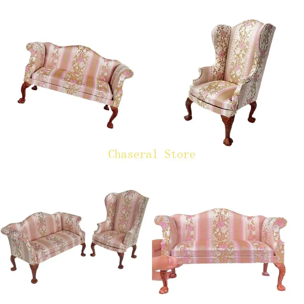 E7CE European Styles 1/6 Doll House Armchair Model Figure with Floral Pattern
E7CE European Styles 1/6 Doll House Armchair Model Figure with Floral Pattern