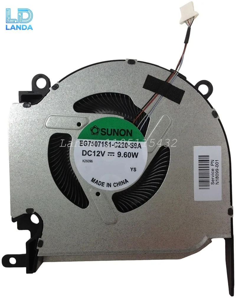 Новый вентилятор процессора DC12V для игрового ноутбука HP OMEN 16-K 16-N N18097-001
Новый вентилятор процессора DC12V для игрового ноутбука HP OMEN 16-K 16-N N18097-001