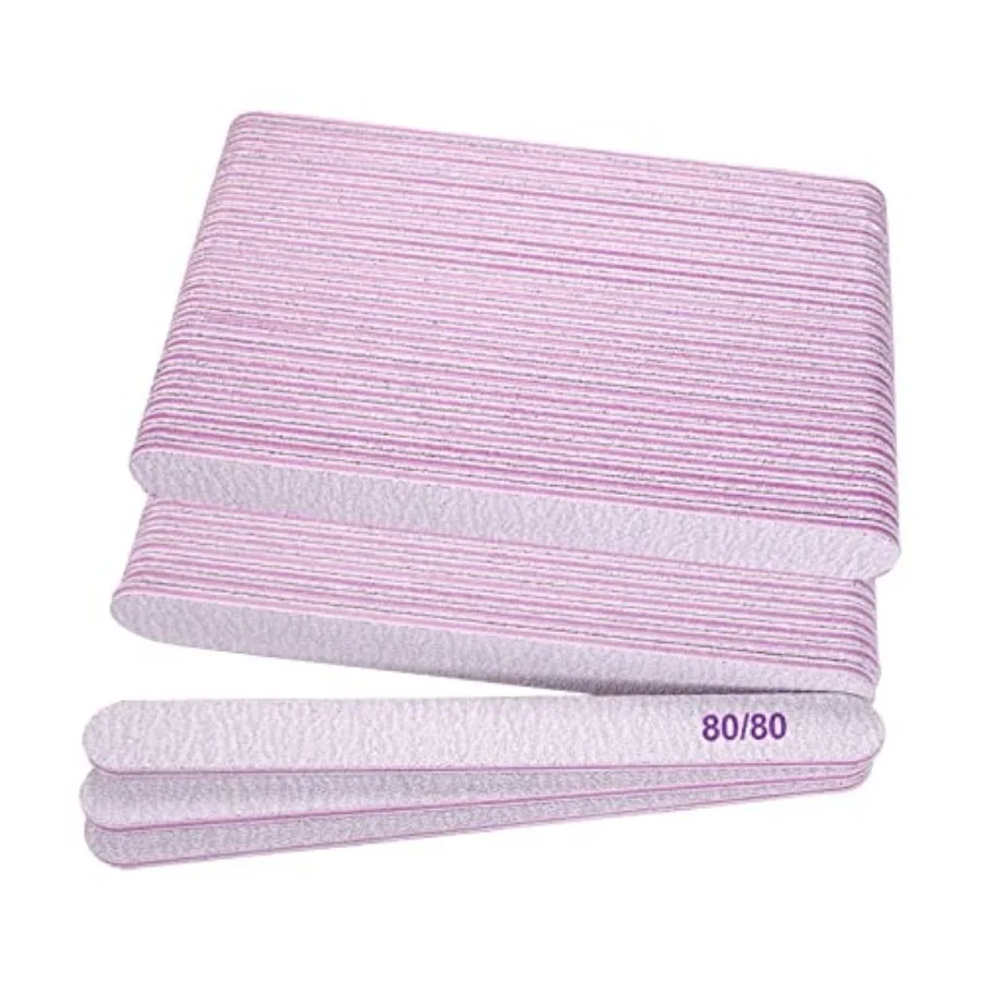 80/80 Grit Nail Files 50 Pcs,Emery Boards for Acrylic Nails and Gel Nails, Coarse Nail File Double Sided 80 Grits Emory Profess
80/80 Grit Nail Files 50 Pcs,Emery Boards for Acrylic Nails and Gel Nails, Coarse Nail File Double Sided 80 Grits Emory Profess