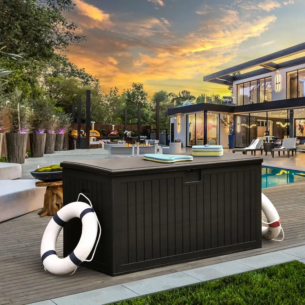 Gallon Outdoor Storage Waterproo Deck Box Black Polyethylene Water Resistant
Gallon Outdoor Storage Waterproo Deck Box Black Polyethylene Water Resistant