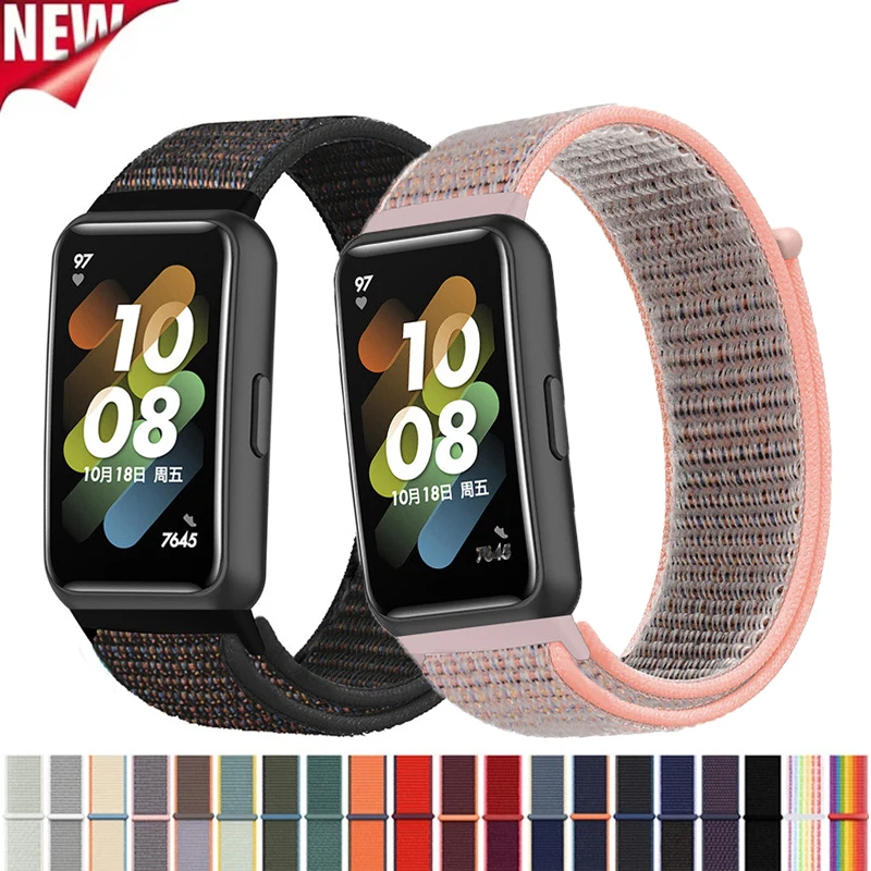 Ремешок нейлоновый для смарт-часов Huawei Band 7, спортивный сменный регулируемый браслет
Ремешок нейлоновый для смарт-часов Huawei Band 7, спортивный сменный регулируемый браслет