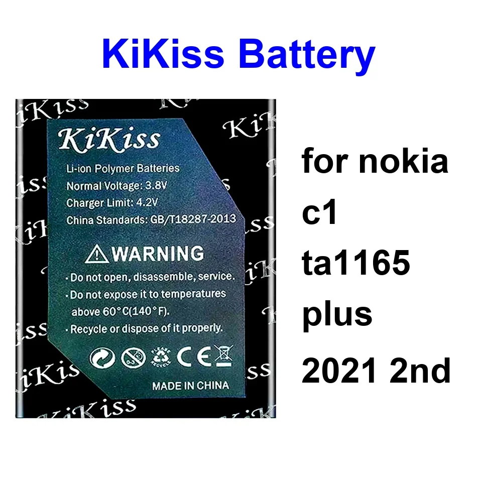 Mobile Phone Battery Fast Charging WT141 S5420AP SP210 3000-3100Mah For Nokia C1 TA1165 Plus 2021 2ND
Mobile Phone Battery Fast Charging WT141 S5420AP SP210 3000-3100Mah For Nokia C1 TA1165 Plus 2021 2ND