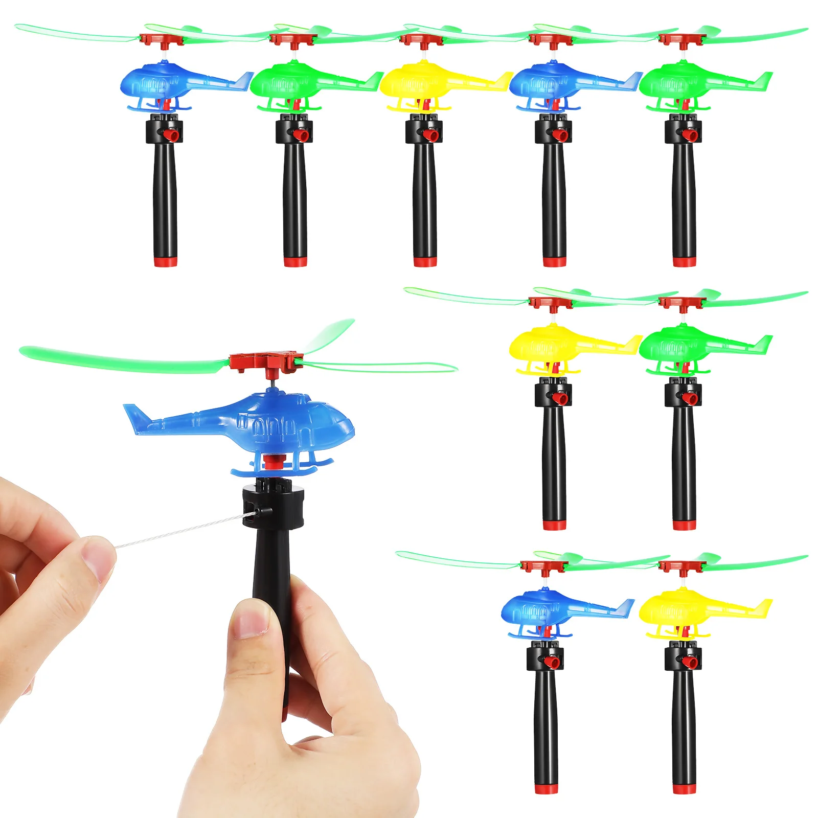 9pcs Plastic Recreation Flying Toys Pull String Flying Outdoor Kids Sports Mixed String Launcher Toys Colors
9pcs Plastic Recreation Flying Toys Pull String Flying Outdoor Kids Sports Mixed String Launcher Toys Colors