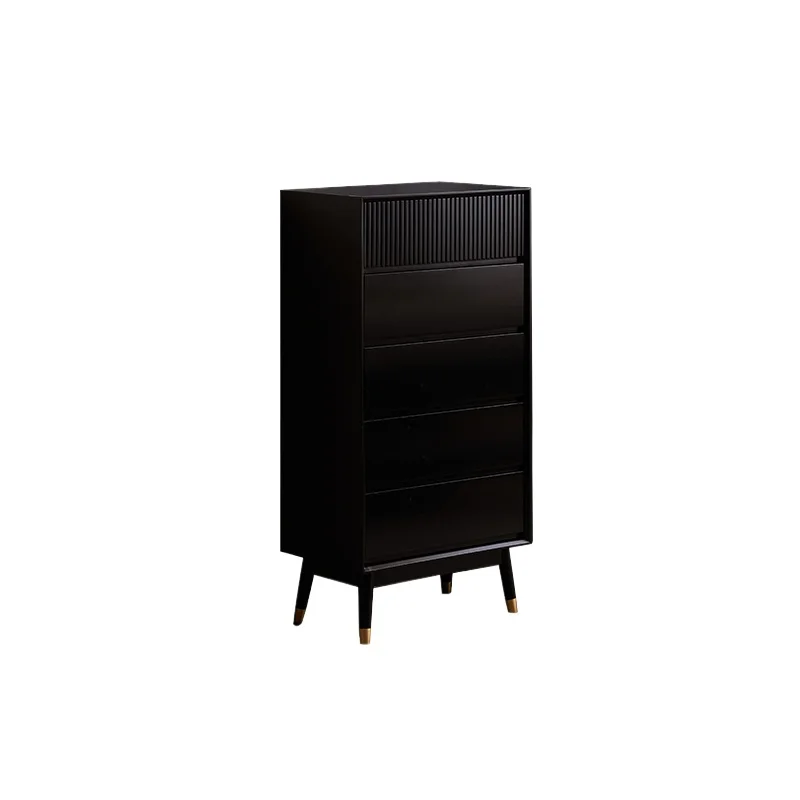 Solid wood bedroom chest of drawers, simple modern living room storage cabinet, chest of drawers, bedside cabinet, black.
Solid wood bedroom chest of drawers, simple modern living room storage cabinet, chest of drawers, bedside cabinet, black.