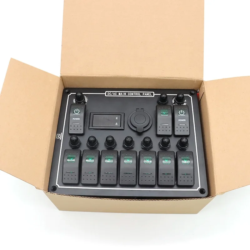 2025 Премиум-продукты, 10-бандовая панель кулисного переключателя с USB-вольтметром, автомобильный переключатель приборов для автофургонов, 12 В, морская цифровая панель приборной панели
2025 Премиум-продукты, 10-бандовая панель кулисного переключателя с USB-вольтметром, автомобильный переключатель приборов для автофургонов, 12 В, морская цифровая панель приборной панели