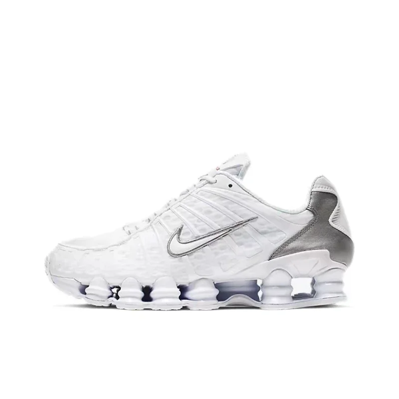 Nike Shox TL белые металлические серебряные противоскользящие амортизирующие кроссовки для мужчин и женщин, спортивные кроссовки унисекс AV3595-100
Nike Shox TL белые металлические серебряные противоскользящие амортизирующие кроссовки для мужчин и женщин, спортивные кроссовки унисекс AV3595-100