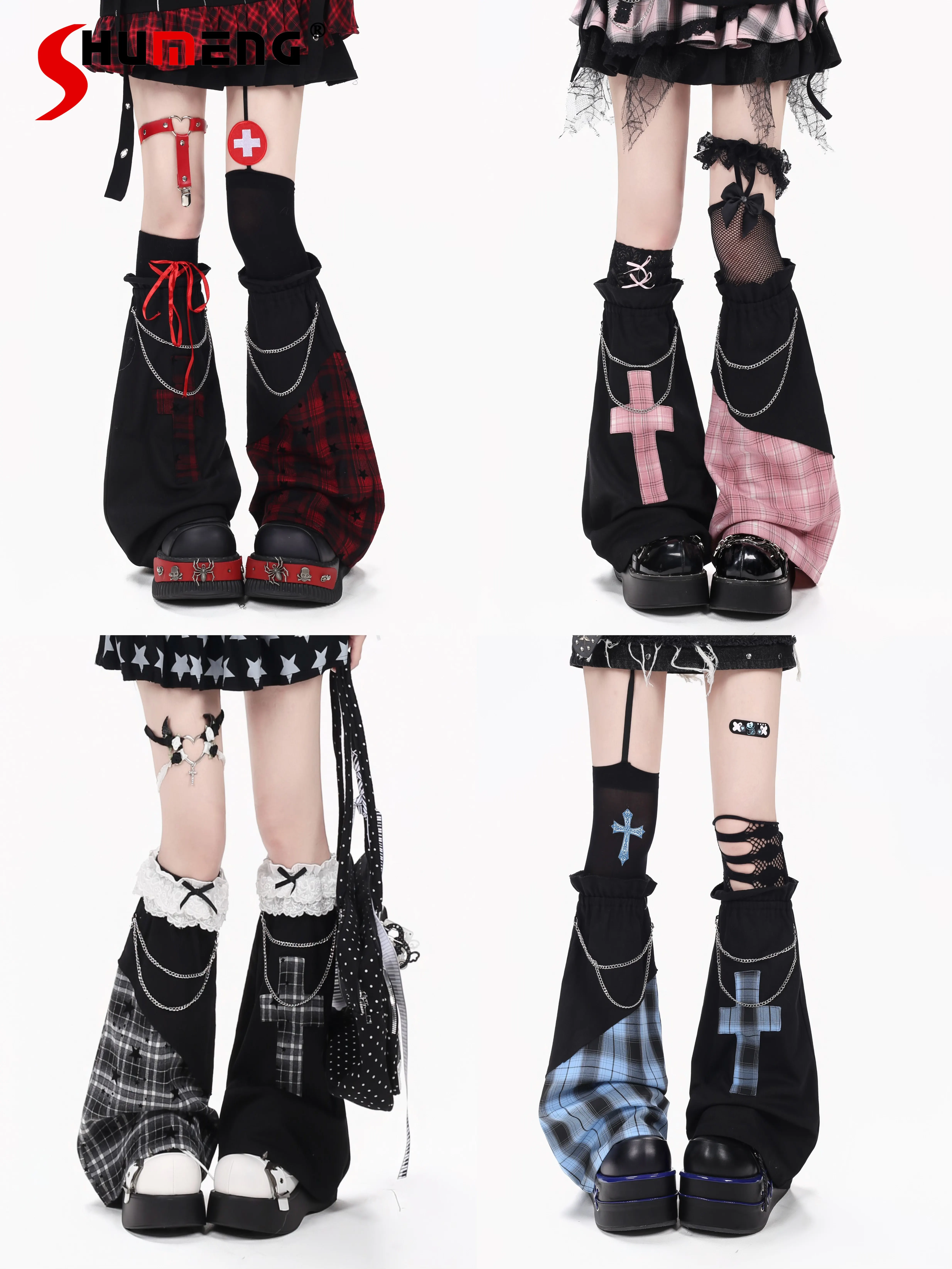 Original Japanese Sweet Cool Subculture Hot Girls' Y2k Leg Cover Plaid Cross Chain Versatile Stacking Socks for Women Legwarmers
Original Japanese Sweet Cool Subculture Hot Girls' Y2k Leg Cover Plaid Cross Chain Versatile Stacking Socks for Women Legwarmers