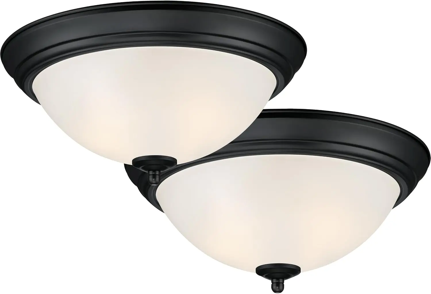 Flush Mount Ceiling Light, 11" Frosted Glass Fixture for Kitchen, Bedroom, Bathroom, Hallway, Matte Black
Flush Mount Ceiling Light, 11" Frosted Glass Fixture for Kitchen, Bedroom, Bathroom, Hallway, Matte Black