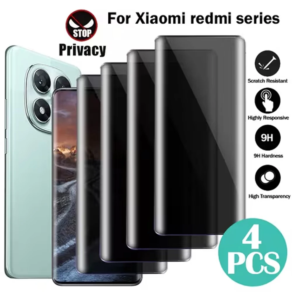 1/4Pcs Privacy Curved Screen Protectors For Xiaomi Redmi Note 15 4G Note 14 Pro Note 13 Pro Plus 14 Pro Plus 5G Tempered Glass
1/4Pcs Privacy Curved Screen Protectors For Xiaomi Redmi Note 15 4G Note 14 Pro Note 13 Pro Plus 14 Pro Plus 5G Tempered Glass