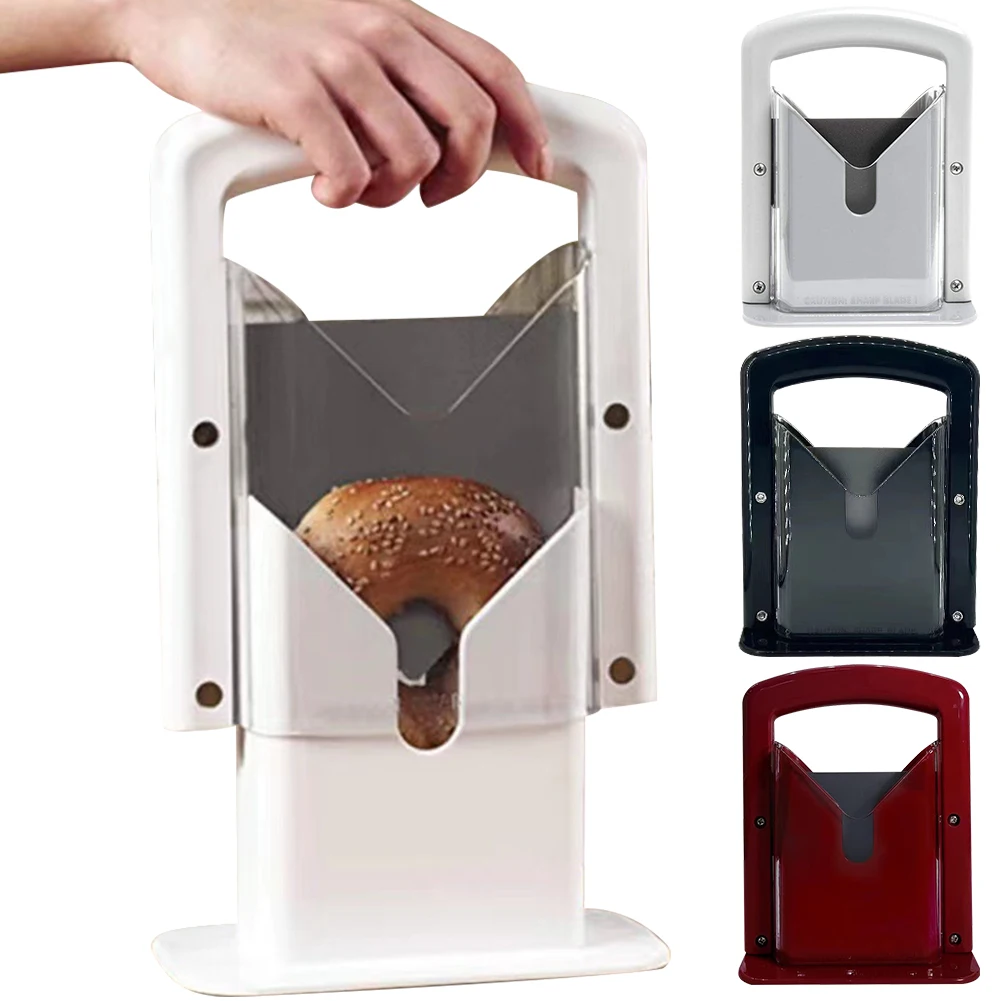Bagel Guillotine Slicer with Safety Handle Bread Cutting Machine Stainless Steel Multifunctional Kitchen Bakery Accessories
Bagel Guillotine Slicer with Safety Handle Bread Cutting Machine Stainless Steel Multifunctional Kitchen Bakery Accessories