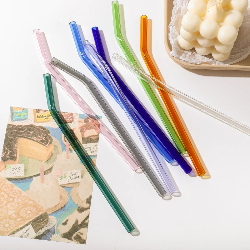 6Inch Glass Straw Reusable Straight Bent Colorful Straw Glass Straws for Kids Kitchen Accessories Boxes
6Inch Glass Straw Reusable Straight Bent Colorful Straw Glass Straws for Kids Kitchen Accessories Boxes