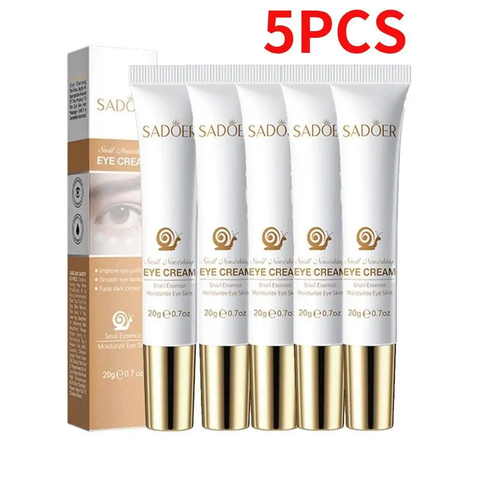 5PCS SAODER Snail Collagen Eye Cream Anti Dark Circles Remove Eyes Bags Moisturizing Firming Beauty Eyes Skin Care Products
5PCS SAODER Snail Collagen Eye Cream Anti Dark Circles Remove Eyes Bags Moisturizing Firming Beauty Eyes Skin Care Products