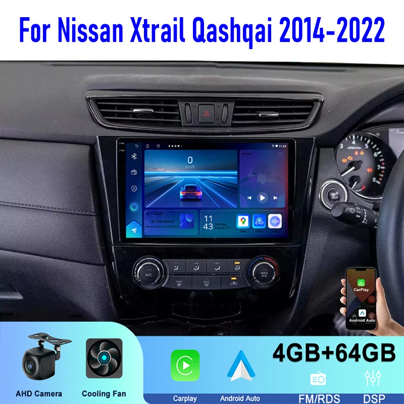10" For Nissan Xtrail Qashqai 2014-2022 Car Radio Stereo Head Unit Wireless Apple Carplay Android 13 Auto GPS WIFI Navi 4-64GB
10" For Nissan Xtrail Qashqai 2014-2022 Car Radio Stereo Head Unit Wireless Apple Carplay Android 13 Auto GPS WIFI Navi 4-64GB