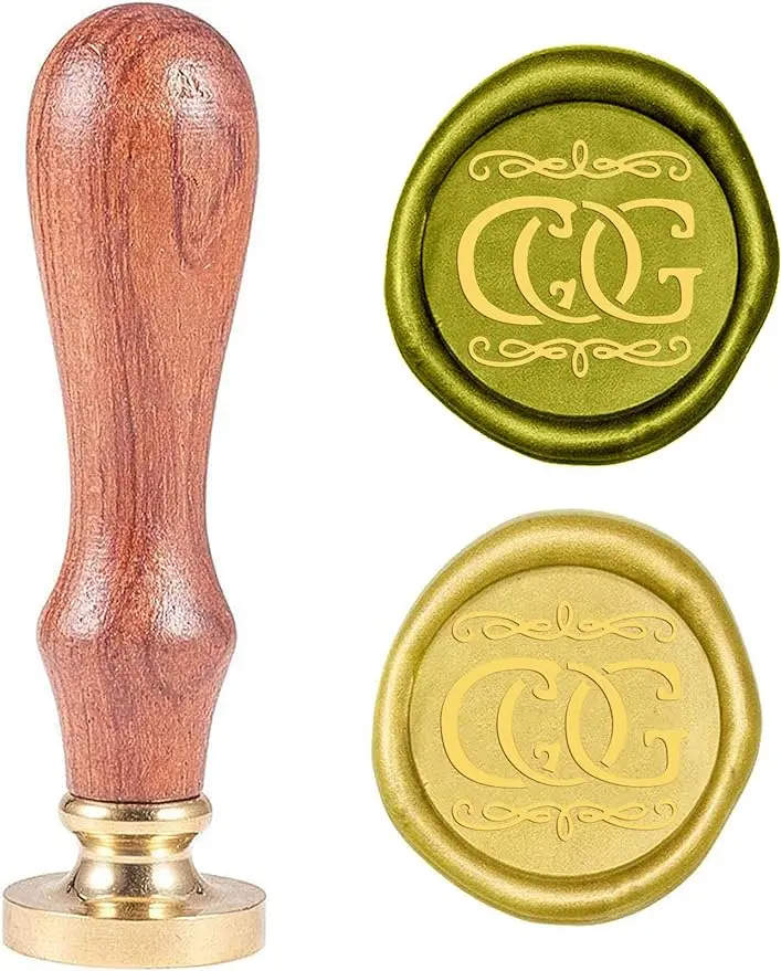 1PC Wax Seal Stamp Kit 25mm Uppercase Letter COG Retro Brass Head Sealing Stamps with Wooden Handle Removable Sealing Stamp Kit
1PC Wax Seal Stamp Kit 25mm Uppercase Letter COG Retro Brass Head Sealing Stamps with Wooden Handle Removable Sealing Stamp Kit