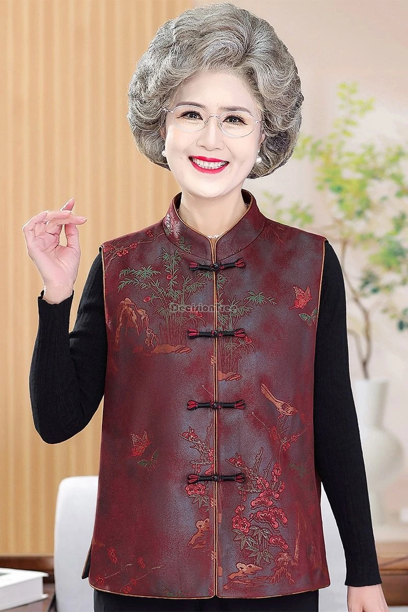 Женский жилет в китайском традиционном ретро-стиле 2025 года, с принтом, в стиле тан, с воротником-стойкой, без рукавов, в стиле ципао, на пуговицах, свободный повседневный топ-жилет
Женский жилет в китайском традиционном ретро-стиле 2025 года, с принтом, в стиле тан, с воротником-стойкой, без рукавов, в стиле ципао, на пуговицах, свободный повседневный топ-жилет