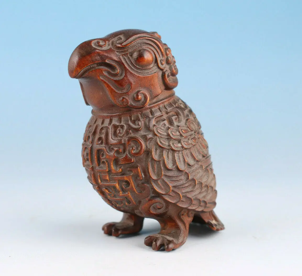 chinese boxwood handmade carving bird statue collectable netsuke good stand
chinese boxwood handmade carving bird statue collectable netsuke good stand