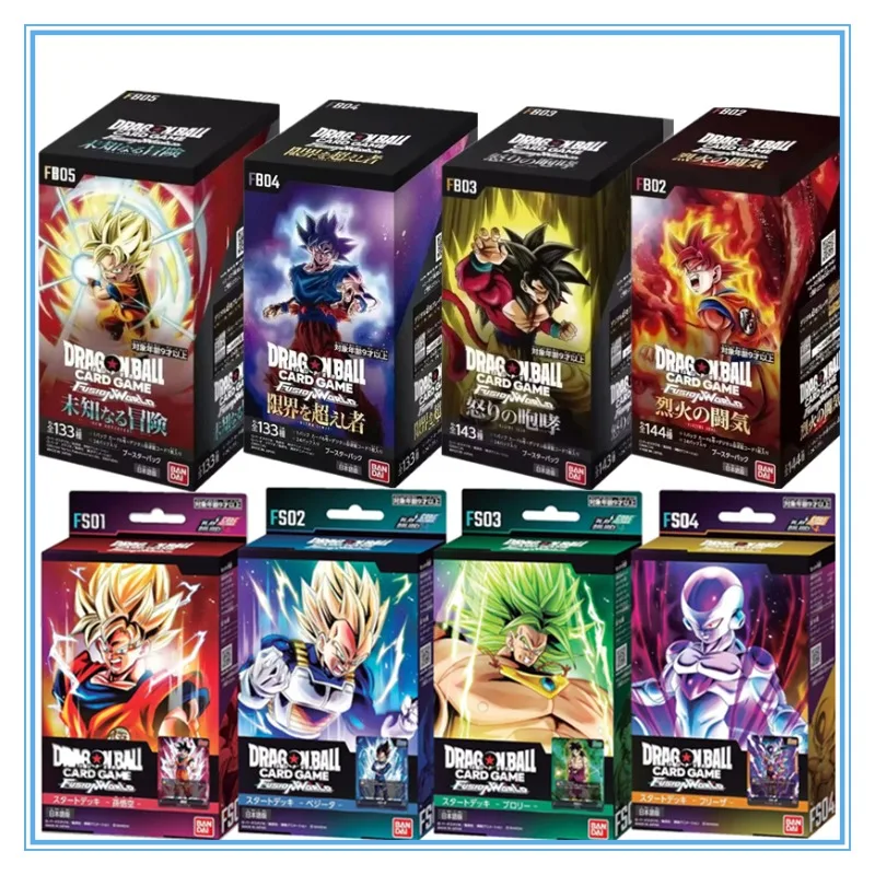 Bandai Genuine Dragon Ball TCG Collection card FS01 FS02 FB03 FB04 FB05 Japanese Version DRAGON BALL Awakening Toys Gifts
Bandai Genuine Dragon Ball TCG Collection card FS01 FS02 FB03 FB04 FB05 Japanese Version DRAGON BALL Awakening Toys Gifts