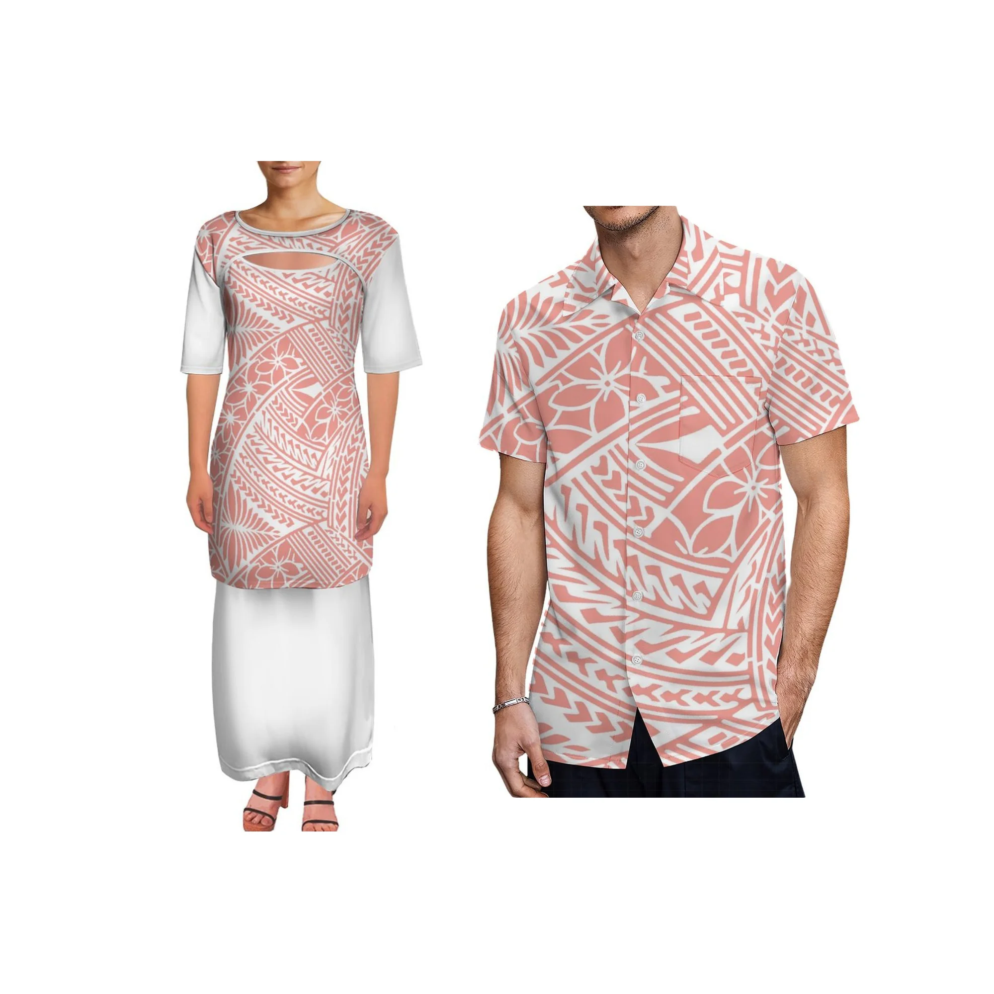 Factory Wholesale Custom Samoan Design Polynesian Tribal Print Puletasi 2 pcs Neck Crew Cutout Neck Dress
Factory Wholesale Custom Samoan Design Polynesian Tribal Print Puletasi 2 pcs Neck Crew Cutout Neck Dress
