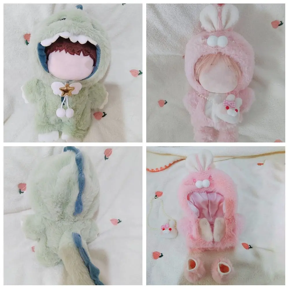 Cotton Stuffed Replaceable Outfit Hairy Dinosaur Rabbit Doll Plush Clothes Cartoon Animal Jumpsuit Toys Accessories
Cotton Stuffed Replaceable Outfit Hairy Dinosaur Rabbit Doll Plush Clothes Cartoon Animal Jumpsuit Toys Accessories