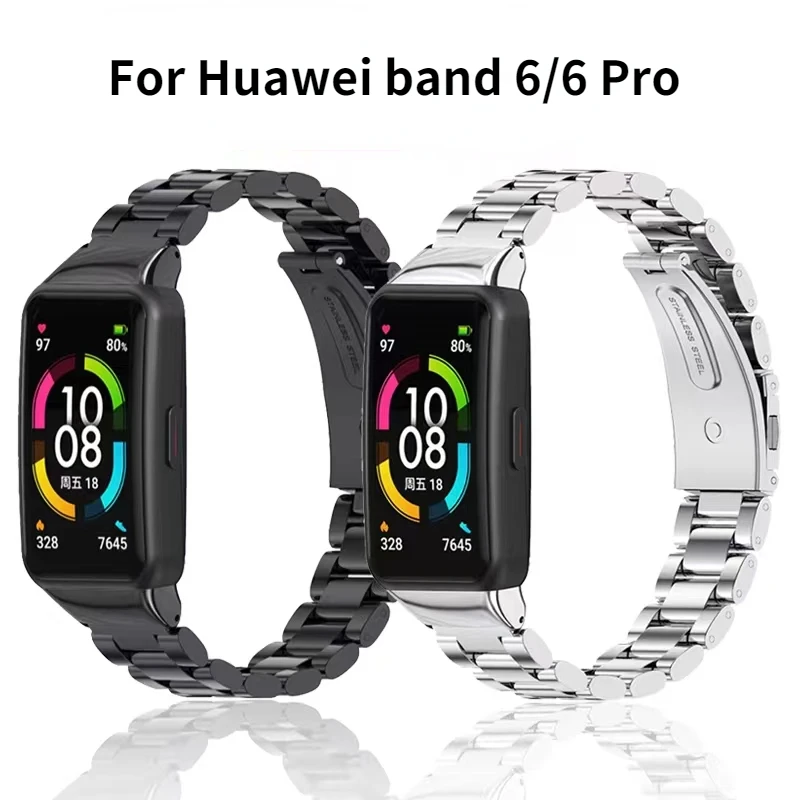 Metal strap For Huawei band 6/Honor Band 6 Classic Fashion Stainless Steel Sports Smart Bracelet Wristband For Huawei band 6 Pro
Metal strap For Huawei band 6/Honor Band 6 Classic Fashion Stainless Steel Sports Smart Bracelet Wristband For Huawei band 6 Pro