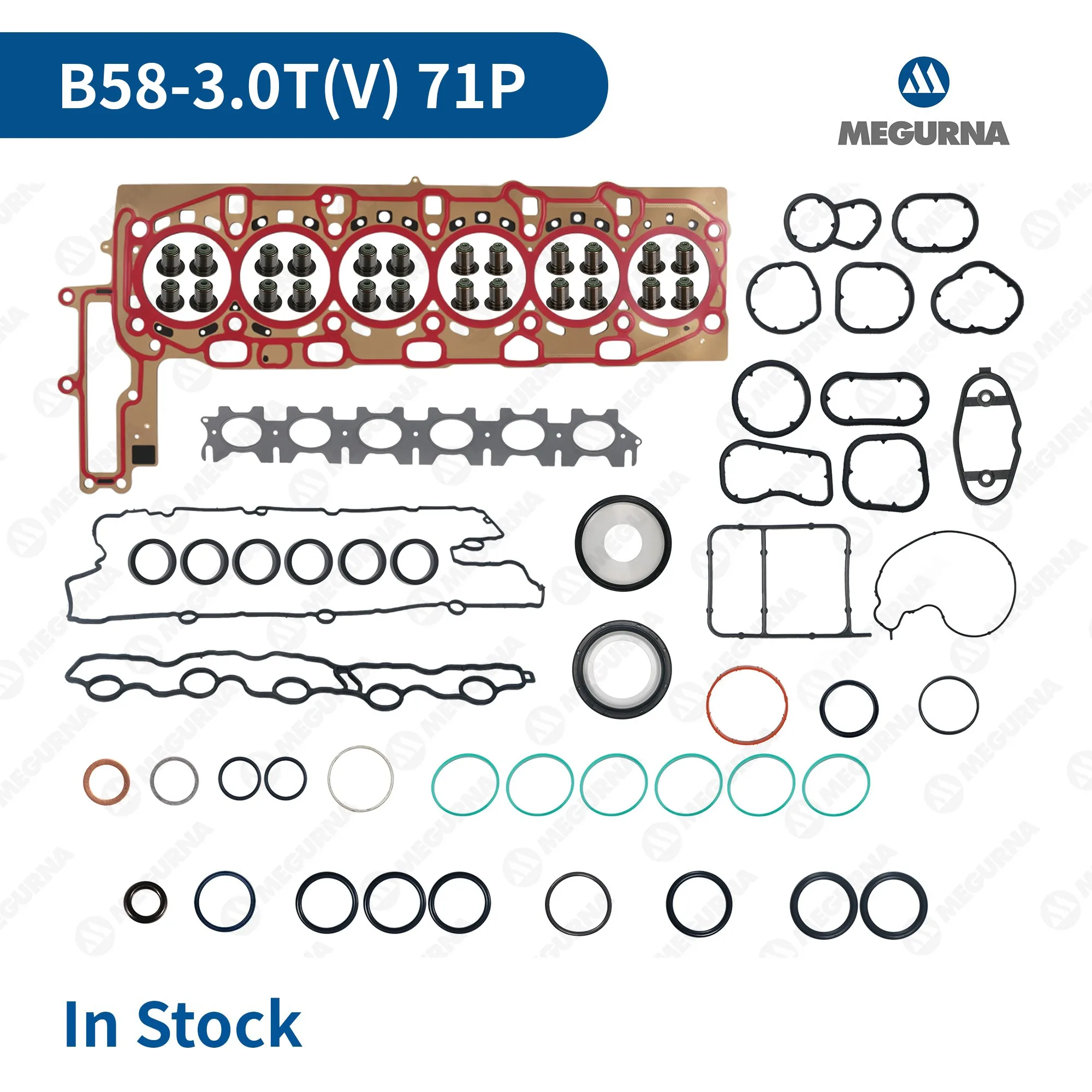 Engine Rebuild Overhaul Kit Full Cylinder Head Gasket Seal Set for BMW B58 3.0T 1,2,3,4,5,6,7 Series M140i M240i Car accessories
Engine Rebuild Overhaul Kit Full Cylinder Head Gasket Seal Set for BMW B58 3.0T 1,2,3,4,5,6,7 Series M140i M240i Car accessories