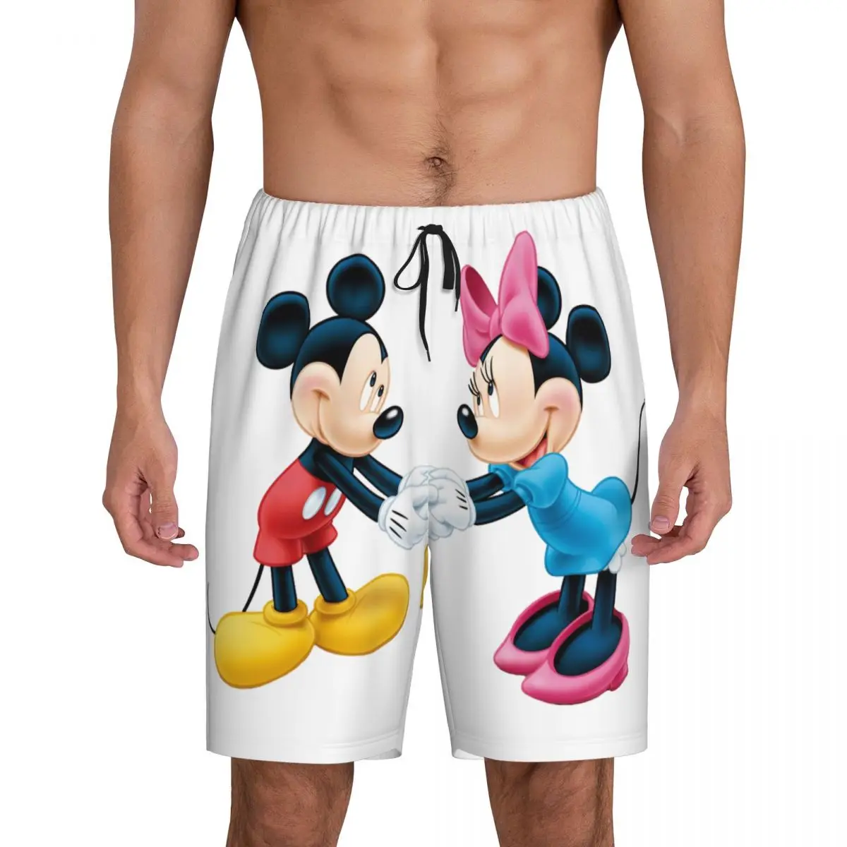 Мужские пижамные штаны с изображением Минни и Микки Мауса на заказ, мужские шорты для сна, эластичная одежда для сна, пижамы с карманами
Мужские пижамные штаны с изображением Минни и Микки Мауса на заказ, мужские шорты для сна, эластичная одежда для сна, пижамы с карманами