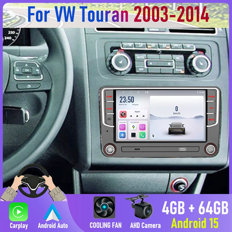 7'' For VW Touran 2003-2014 2DIN Android 15 Canbus Car Radio GPS Navi Apple Wireless Carplay BT Stereo Camera Head Unit FM
7'' For VW Touran 2003-2014 2DIN Android 15 Canbus Car Radio GPS Navi Apple Wireless Carplay BT Stereo Camera Head Unit FM