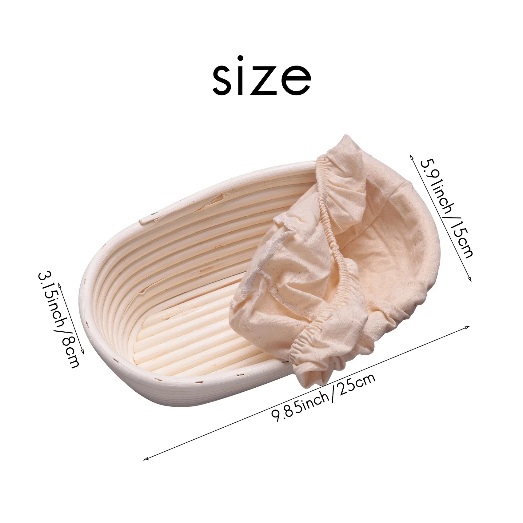 A06RP 2Pcs 25Cm/10 Inch Bread Basket Rattan Proofing Basket Liner Round Oval Fruit Tray Dough Food Storage Container
A06RP 2Pcs 25Cm/10 Inch Bread Basket Rattan Proofing Basket Liner Round Oval Fruit Tray Dough Food Storage Container