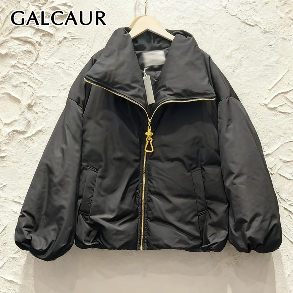 GALCAUR Solid Spliced Pocket Jacket Female Lapel Long Sleeve Loose Streetwear Basics Women's Jackets Autumn Fashion New Style
GALCAUR Solid Spliced Pocket Jacket Female Lapel Long Sleeve Loose Streetwear Basics Women's Jackets Autumn Fashion New Style