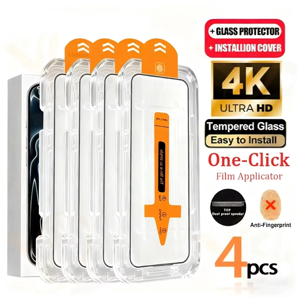 Easy Installation Screen Protector For iPhone 15 16 Pro Max 17 13 11 12 14 Pro Max XS X XR 16e 7 8 Plus Dust Free Tempered Glass
Easy Installation Screen Protector For iPhone 15 16 Pro Max 17 13 11 12 14 Pro Max XS X XR 16e 7 8 Plus Dust Free Tempered Glass