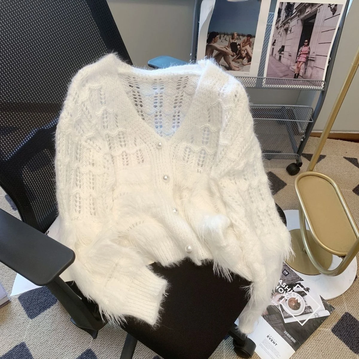 Sweet Hollow Out Cardigan Women Fashion Tassels V-neck Solid Color Sueter Mujer Knitting Korean White Sweater Tops Pull Femme
Sweet Hollow Out Cardigan Women Fashion Tassels V-neck Solid Color Sueter Mujer Knitting Korean White Sweater Tops Pull Femme