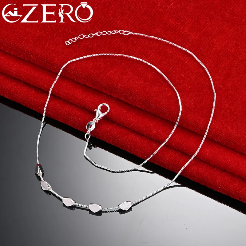 Ожерелье-цепочка ALIZERO из стерлингового серебра 925 пробы с геометрическими бусинами для женщин и мужчин, модные бриллиантовые украшения, очаровательные аксессуары, лучший подарок
Ожерелье-цепочка ALIZERO из стерлингового серебра 925 пробы с геометрическими бусинами для женщин и мужчин, модные бриллиантовые украшения, очаровательные аксессуары, лучший подарок