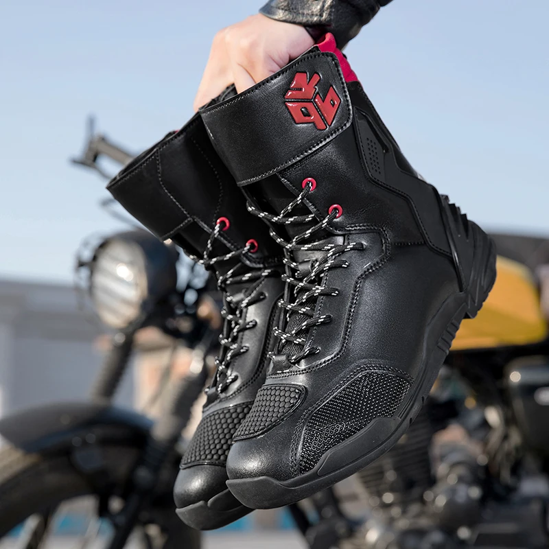 Men Motorcycle Boots Breathable Anti-fall Rider Road Racing Casual Shoes Motorbike Shoes Wear Resistant Motocross Tactics Boots
Men Motorcycle Boots Breathable Anti-fall Rider Road Racing Casual Shoes Motorbike Shoes Wear Resistant Motocross Tactics Boots