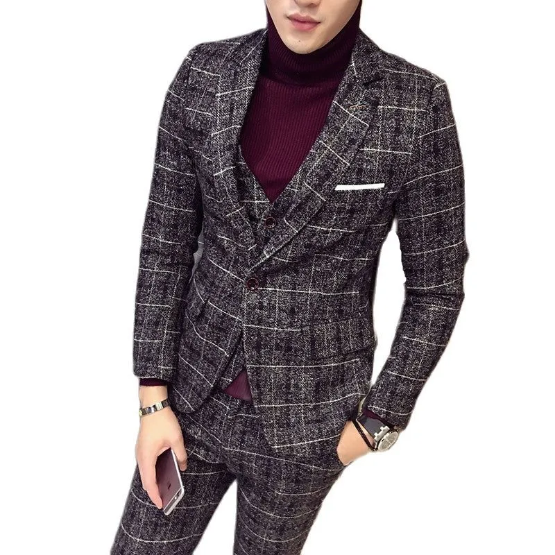 New Large Size S-4XL (suit + Vest + Trousers) Men's Comfortable Gentleman Trendy Fashion Slim Business Casual Wedding Dress
New Large Size S-4XL (suit + Vest + Trousers) Men's Comfortable Gentleman Trendy Fashion Slim Business Casual Wedding Dress