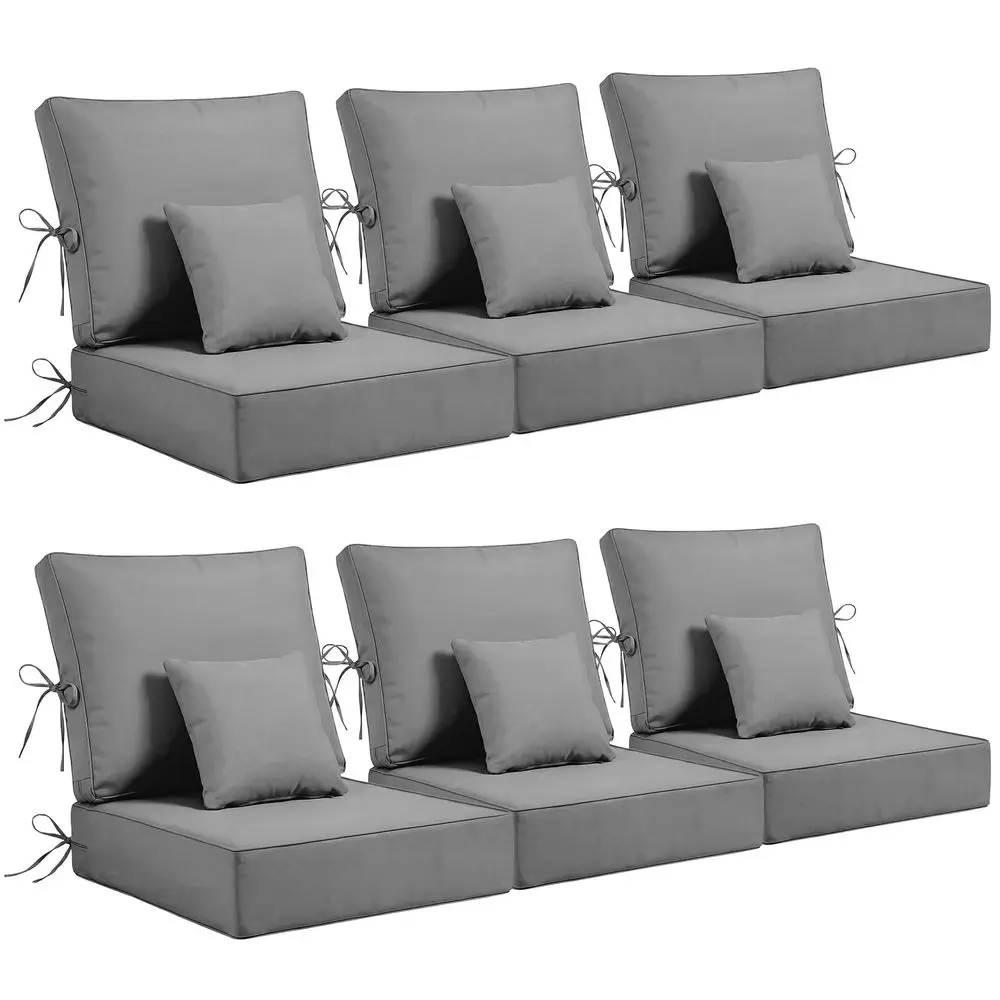 x 24 x 6 inch Outdoor Chair Cushions Set of 6, Patio Chair Cushions with Removable Cover and Straps, Fade amp Water Resistant O
x 24 x 6 inch Outdoor Chair Cushions Set of 6, Patio Chair Cushions with Removable Cover and Straps, Fade amp Water Resistant O