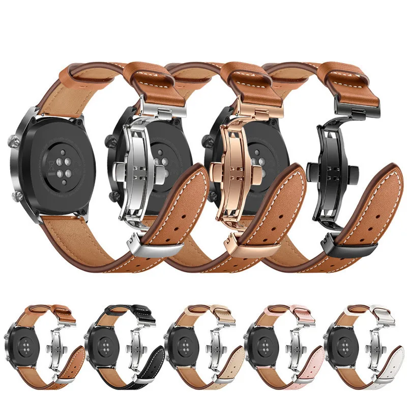 Suitable for Samsung Galaxy Watch3 strap 20/22MM watch with metal butterfly buckle genuine leather
Suitable for Samsung Galaxy Watch3 strap 20/22MM watch with metal butterfly buckle genuine leather