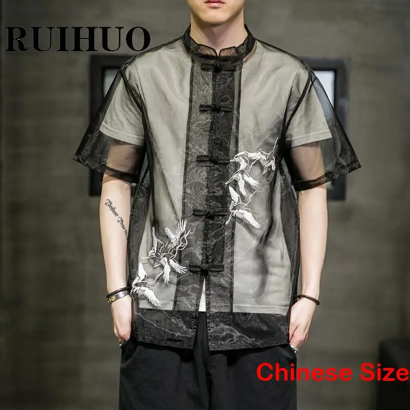 Crane Shirts Men's Short Sleeve Shirt & Blouse Work Wear Mens Clothing Male Clothes Economic Blouses 5XL 2023 Summer
Crane Shirts Men's Short Sleeve Shirt & Blouse Work Wear Mens Clothing Male Clothes Economic Blouses 5XL 2023 Summer