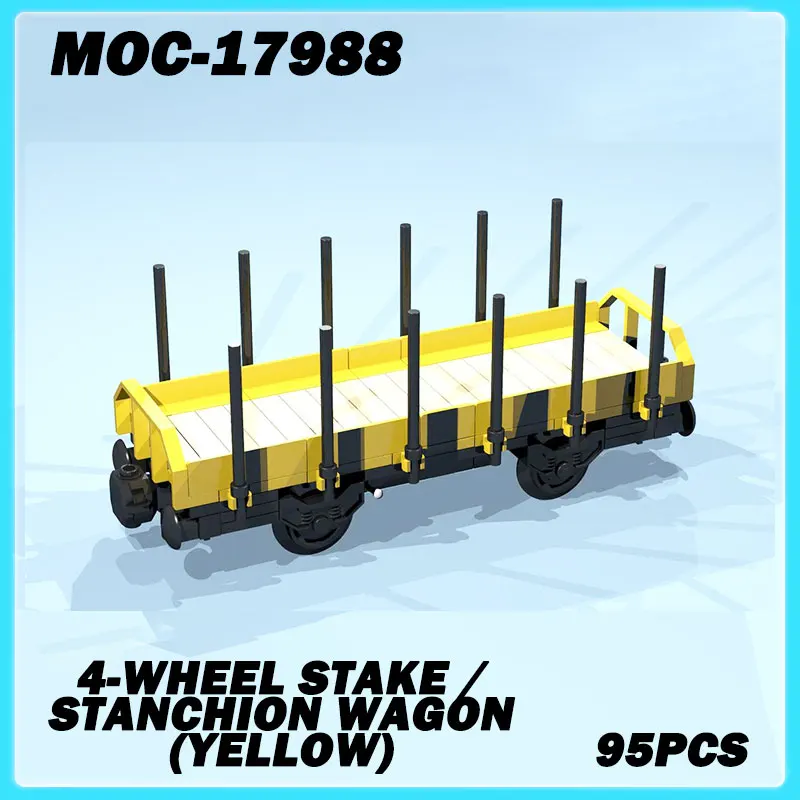 MOC-17988 Мини-поезд серии 4-колесный кол/стойка Вагон (желтый) Образовательная модель Кирпичная головоломка Игрушка Подарки на день рождения 95 шт.
MOC-17988 Мини-поезд серии 4-колесный кол/стойка Вагон (желтый) Образовательная модель Кирпичная головоломка Игрушка Подарки на день рождения 95 шт.