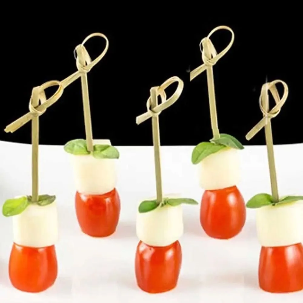 100pcs Food Sticks 9/12/15cm Cocktail Bamboo Skewers Handmade Natural Bamboo Knot Skewers Looped Knot Fancy Toothpicks Fruit
100pcs Food Sticks 9/12/15cm Cocktail Bamboo Skewers Handmade Natural Bamboo Knot Skewers Looped Knot Fancy Toothpicks Fruit