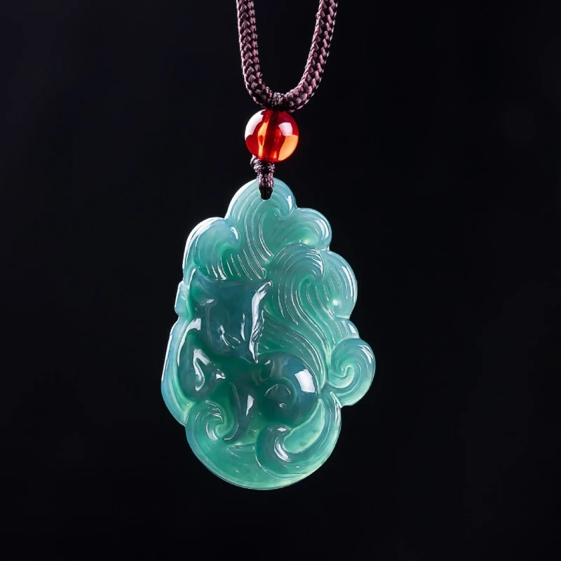 Natural Jade Hand-carved Blue Water Nine-tailed Fox Fairy Pendant Fashionable Personalized Women's Accessories Necklace Gift
Natural Jade Hand-carved Blue Water Nine-tailed Fox Fairy Pendant Fashionable Personalized Women's Accessories Necklace Gift